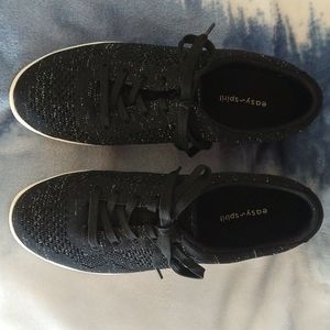Easy Spirit walking shoes, Size 8.5 med , Black sparkle.
